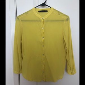 Zara blouse in yellow size S